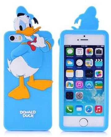 3D Silikone Donald Duck Cover - 5/5S/SE