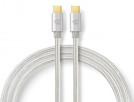 USB-kabel | USB 3.2 Gen 1 | USB-C Han | USB-C Han | 4K@60Hz | 5 Gbps | Guldplateret | 2.00 m | Run