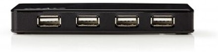 USB-hub | 7-Port port(s) | USB 2.0 | Strømforsyning / USB Drevet | 7x USB