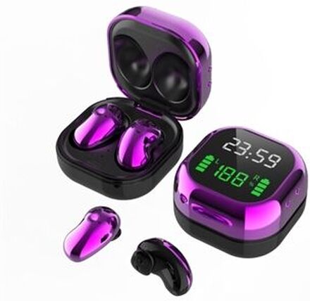 S6 Plus TWS Bluetooth Headsets Ægte farve LED Display Trådløse øretelefoner Bluetooth V5.1 In-ear ho