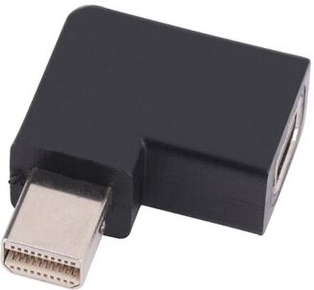 DP1.4 8K Mini DisplayPort Hun til Mini DisplayPort Han Video Converter Albue Adapter
