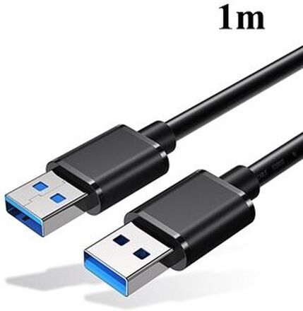 ESSAGER USB3.0 Han til Han Datakabel 1m - Sort