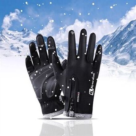 KYNCILOR Til Outdoor træningsarbejde Vinter varme handsker Fleece vindtætte vandtætte handsker