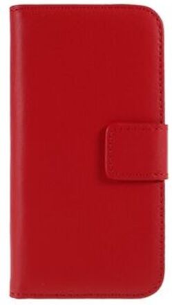 Genuine Split Leather Magnetic Credit Card Wallet Style Folio Stand Case for iPhone SE 5s 5
