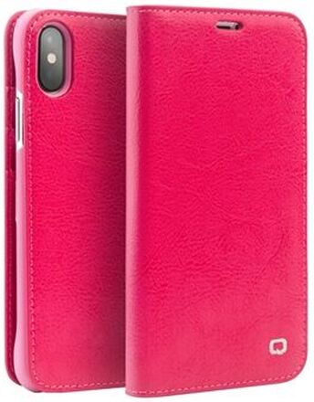 QIALINO Classic Genuine Cowhide Leather Cell Phone Cover for iPhone X / Xs
