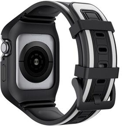 Dual-color TPU beskyttelsesdæksel + udskiftningsrem til Apple Watch SE / Series 6/5/4 44mm / Series