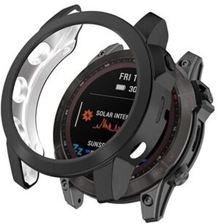 For Garmin Fenix 7/7 Solar/7 Sapphire Solar Hollow Out Watch Case Watch TPU Cover Protector with Ele