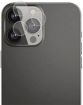 AMORUS 1 sæt kameralinsebeskytter til iPhone 13 Pro 6,1 tommer / 13 Pro Max 6,7 tommer, klar silketr
