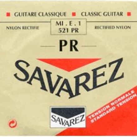 Savarez 521PR Corum E1 løs spansk gitarstreng, rød