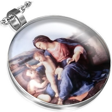 Jungfru Maria med Jesus Barnet - Hänge