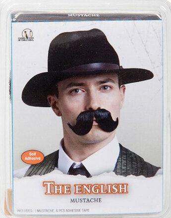 The English Mustache - Svart Lösmustasch