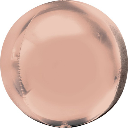 3 stk Rosé Guldfärgad Metallisk Orbz Folieballong 38 cm