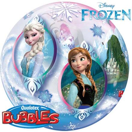 Bubble Balloon med bild av Elsa och Anna - Frost - Disney Frozen