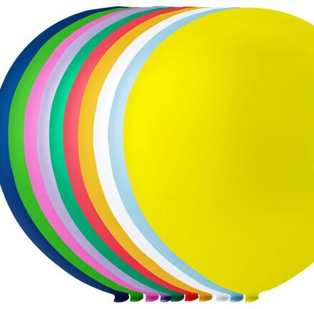 Ballonger i Blandade Färger 23 cm - 100 stk MEGAPACK