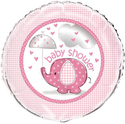 Folieballong 45 cm - Babyshower Pink Elephant