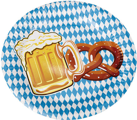 10 stk Papptallrikar 23 cm - Beer Party