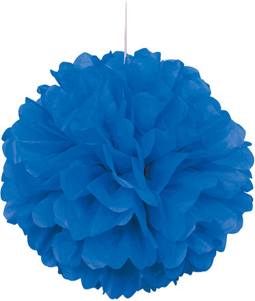1 st Royalblå Puff Pom Pom 40 cm