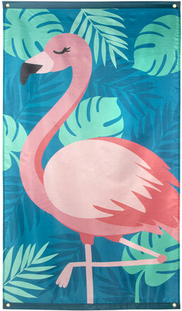 Stor Posterflagga 150x90 cm - Flamingo Gold