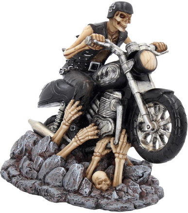 James Ryman Ride out of Hell - Motorcykelfigur med Skelett 16 cm