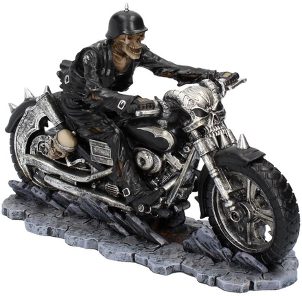 James Ryman Hell on the Highway - Motorcykelfigur med Skelett 20 cm