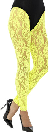 Neongula Spets-Leggings