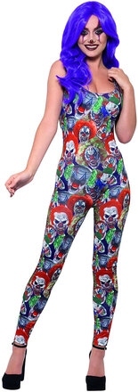 Creepy Clown - Bodysuit Damdräkt