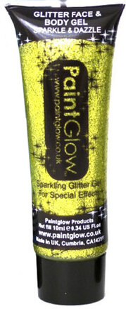 Glitter Face & Body Gel 10 ml - Guldfärgad