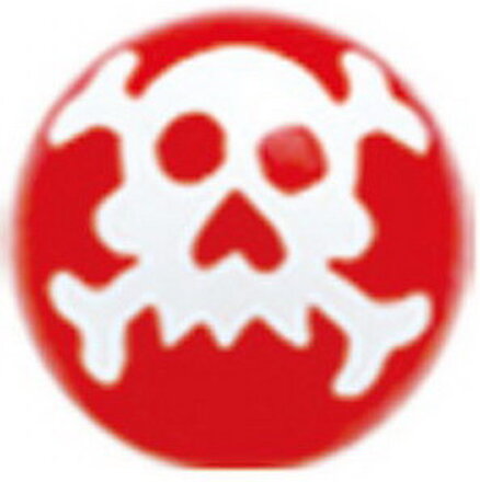 Skull - Röd Akrylkula
