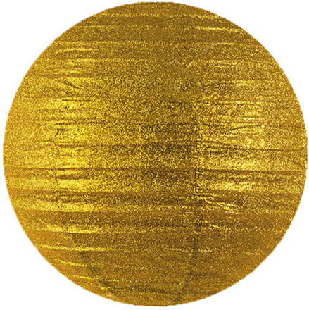 GULDFÄRGAD Papperslykta med Glitter 45 cm