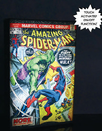 Marvel Spider-Man Luminart - Canvasbild med Ljus 20x30 cm