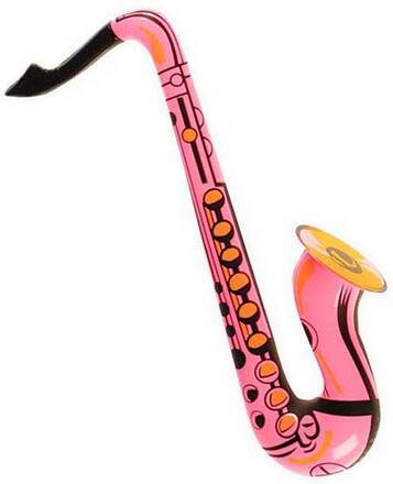Uppblåsbar Saxofon - Rosa