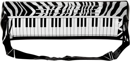 Zebramönstrat Uppblåsbart Keyboard Piano - 57 cm