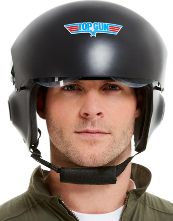 Deluxe Licensierad Top Gun Flygarhjälm med Visir