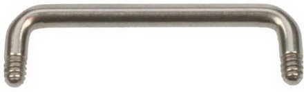 Staples barbell 90 Grader till 1,6 mm kula - Titan stång