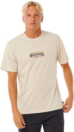 Rip Curl Rip Curl Men's Rip Curl Pro Bells Beach 2024 Logo Short Sleeve Tee Vintage White Kortermede trøyer M