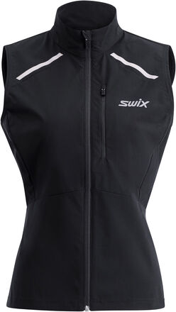 Swix Swix Women's Pace Wind Vest Black Ovadderade västar L