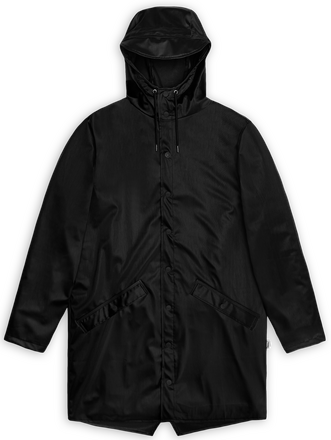 Rains Rains Unisex Long Jacket Black Grain Regnjackor XL