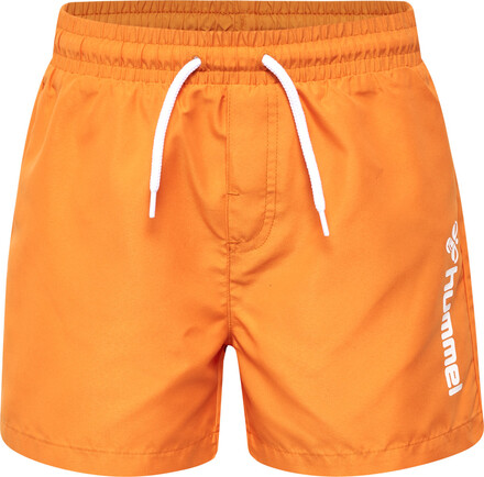Hummel Hummel Kids' hmlBOMDI Board Shorts Persimmon Orange Badkläder 128