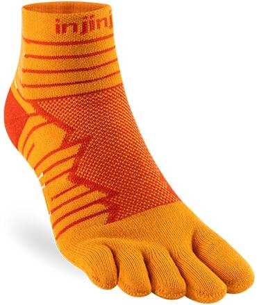 Injinji Injinji Men's Ultra Run Mini-Crew Desert Orange Träningsstrumpor S