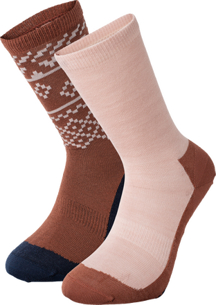 Kari Traa Kari Traa Women's Ragna Hiking Sock 2-pack Golden Brown Vandringsstrumpor 39-41