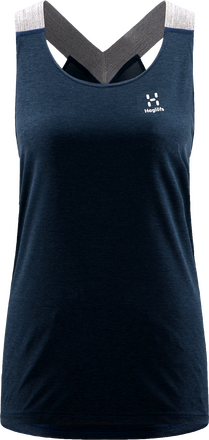 Haglöfs Haglöfs Women's Ridge Tank Tarn Blue Solid T-shirts XL