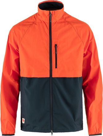 Fjällräven Fjällräven Men's HC Hybrid Wind Jacket Dark Navy-Flame Orange Ufôrede jakker XL
