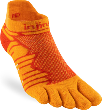 Injinji Injinji Men's Ultra Run No-Show Desert Orange Träningsstrumpor M