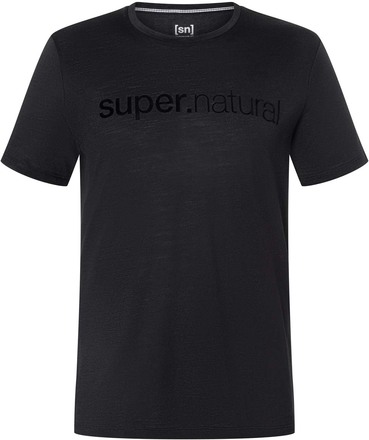 super.natural super.natural Men's 3d Signature Tee Jet Black/Jet Black T-shirts S