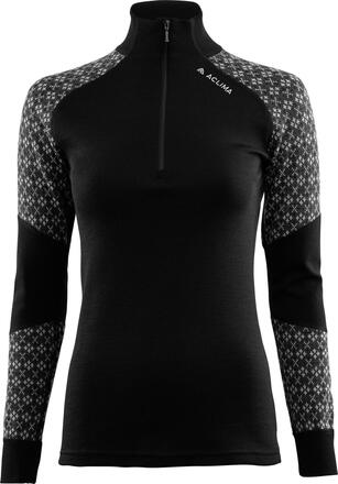 Aclima Aclima Women's DesignWool Glitre Mockneck Alm Undertøy overdel L