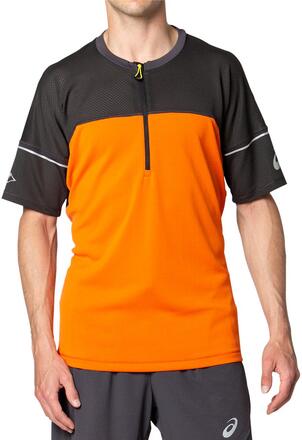 Asics Asics Men's Fujitrail Top Marigold Orange Kortärmade träningströjor S