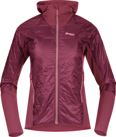 Bergans Bergans Women's Cecilie Light Insulated Hybrid Jacket Dark Creamy Rouge/Creamy Rouge Lättvadderade vardagsjackor XS