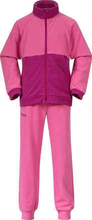 Bergans Bergans Kids' Smådøl V5 Longzip Set Ibis Rose/Fandango Purple Undertøy sett 80