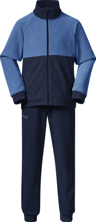 Bergans Bergans Kids' Smådøl V5 Longzip Set Navy Blue/Riviera Blue Undertøy sett 92