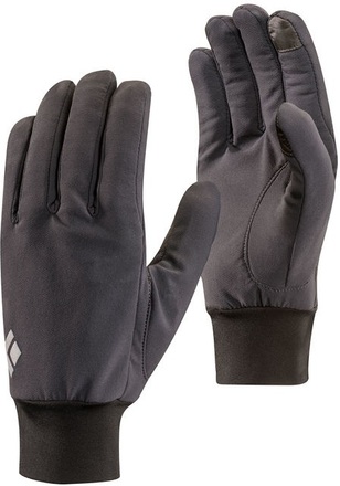 Black Diamond Black Diamond LightWeight Softshell Gloves Smoke Skidhandskar XS